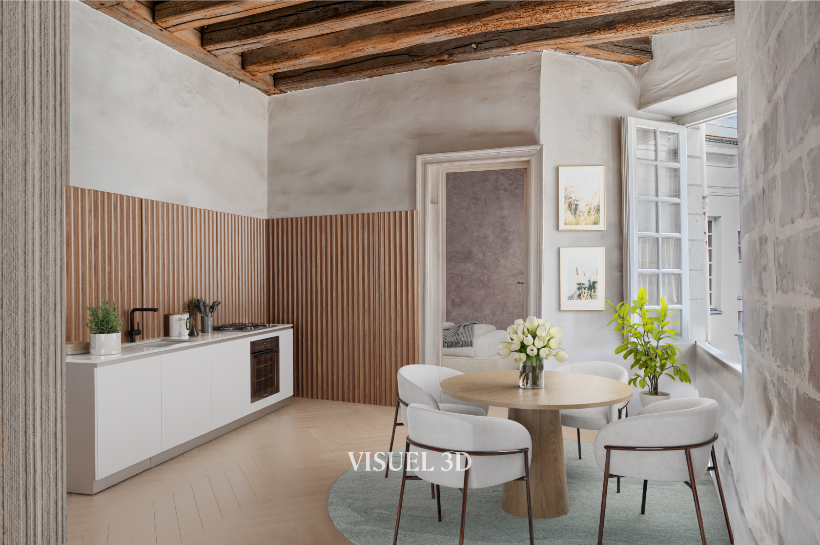 Appartement intimiste et plein de charme sur cour – cœur de Nantes