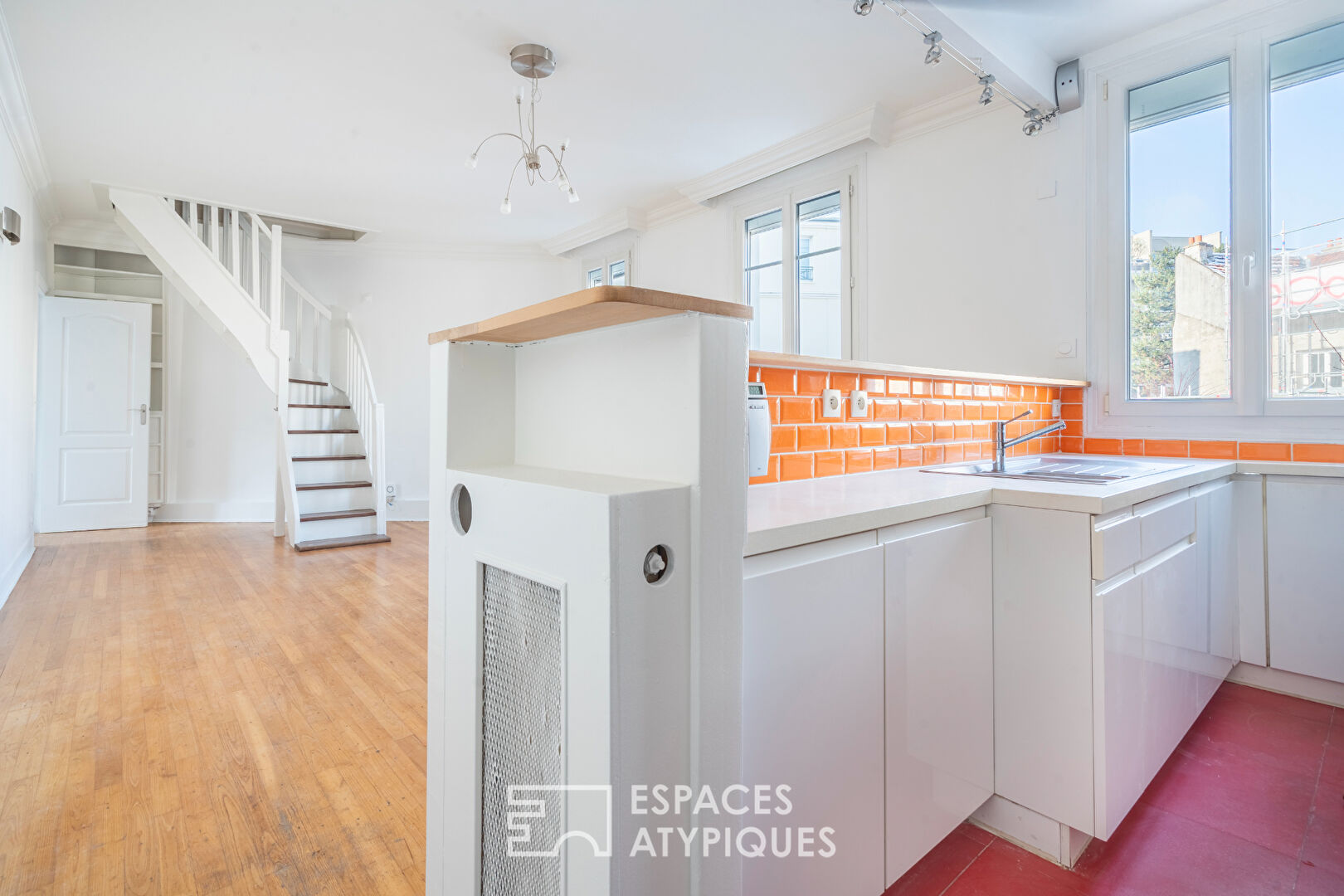 Duplex avec jardin partagé