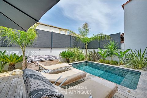 Maison de grand standing avec piscine à deux pas de la mer