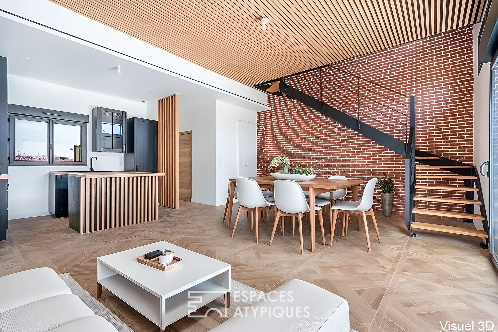 Maison d’architecte verticale avec vues sur Paris