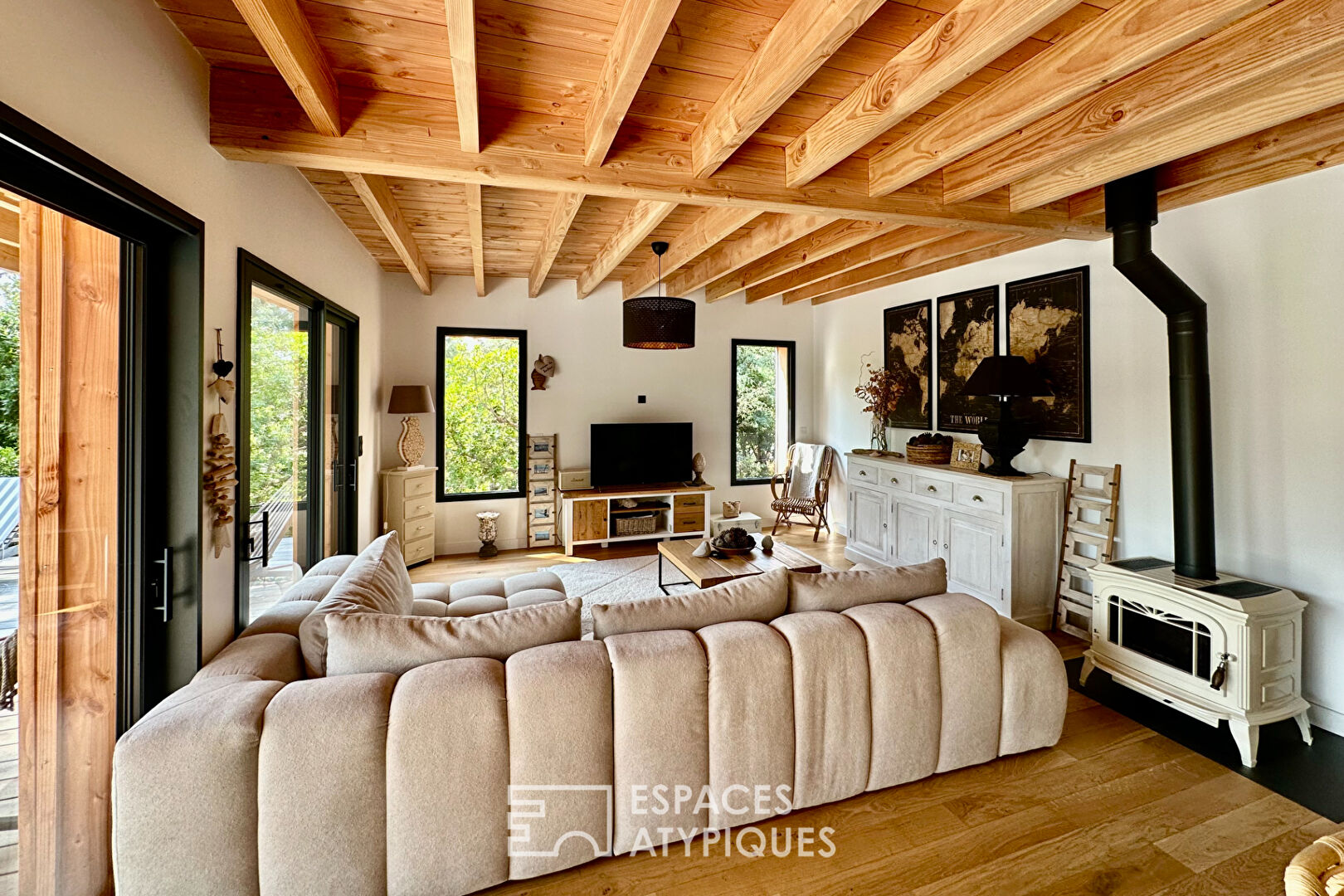 Contemporary villa with swimming pool and landscaped garden in Soulac-sur-Mer