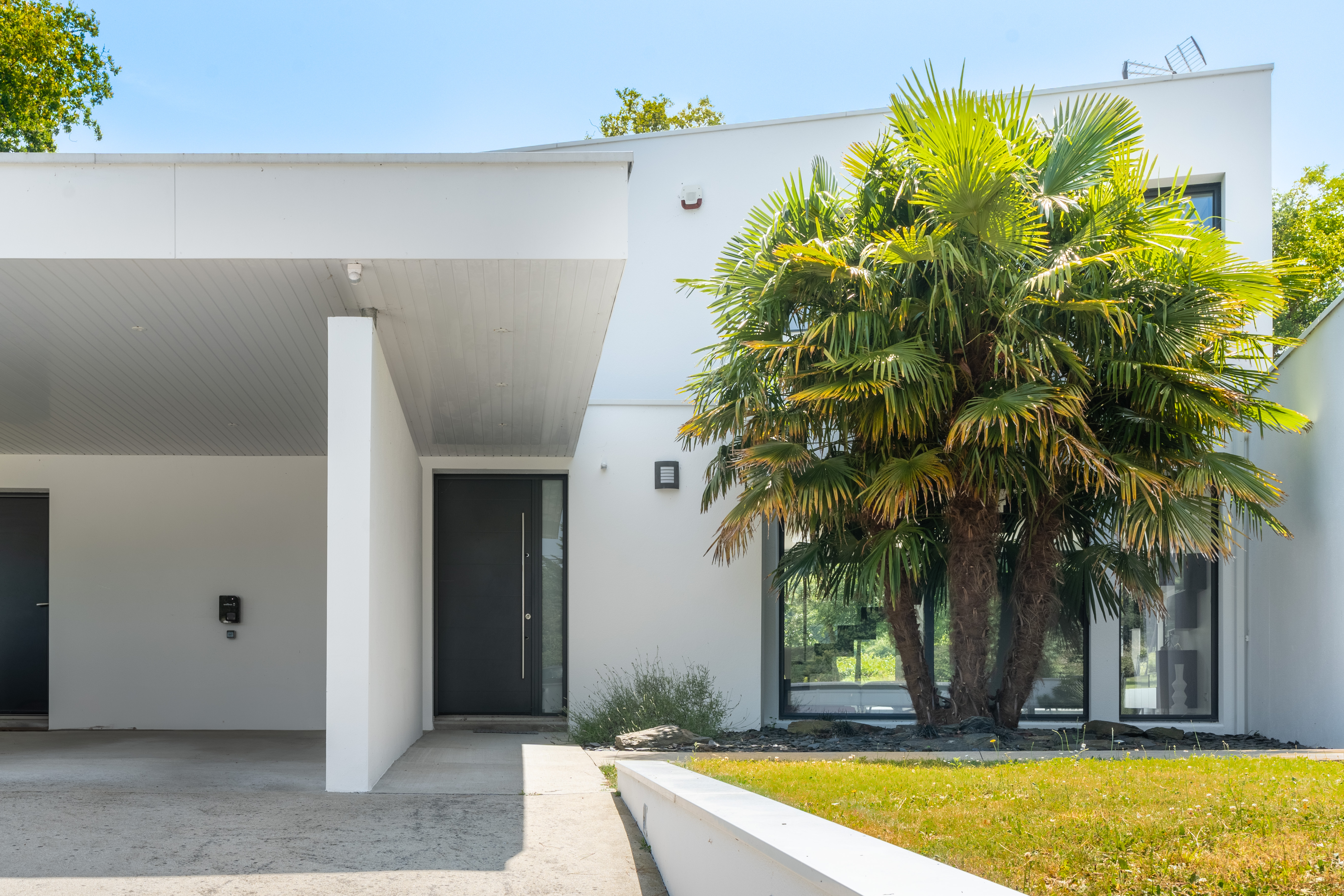 Californian villa with swimming pool and view of the vineyards