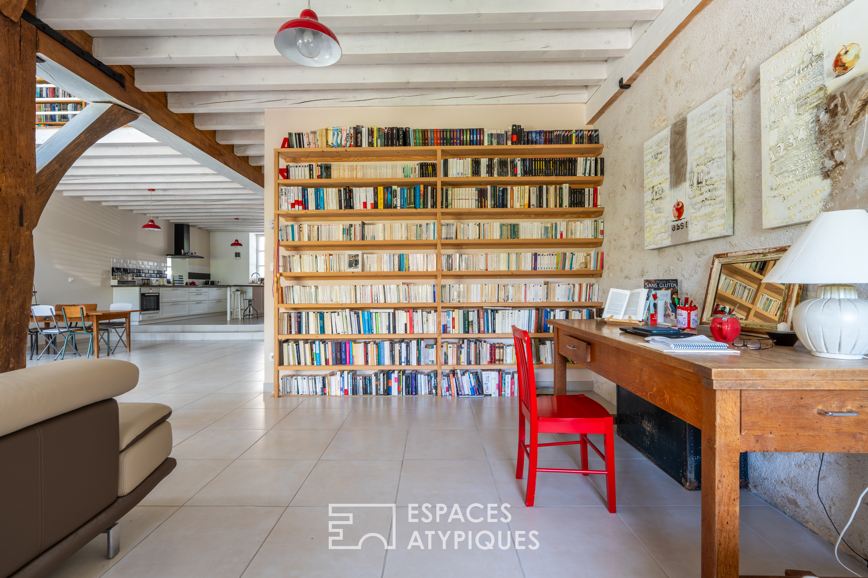 Village house and its exterior with open view