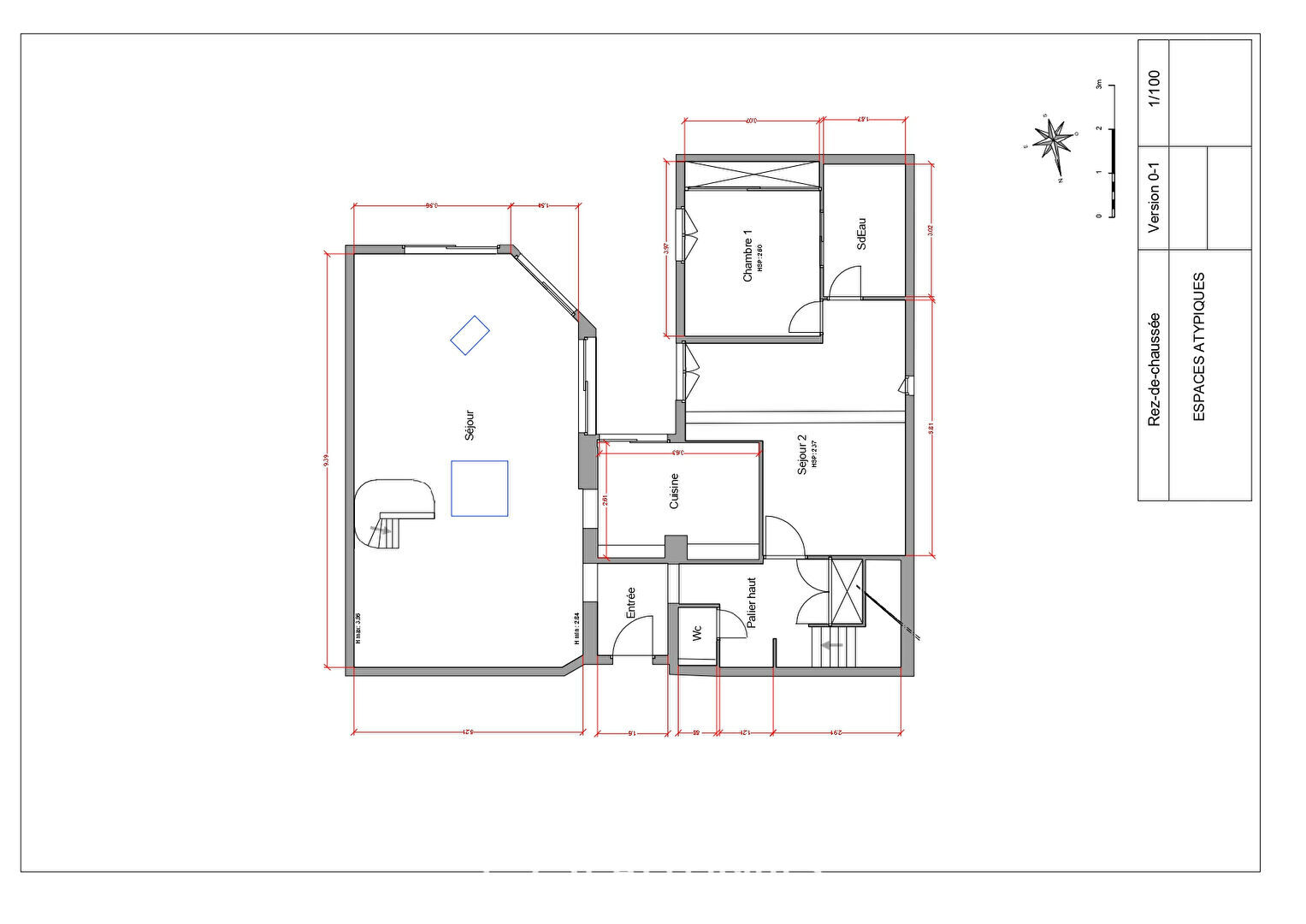 Duplex Workshop with Mixed Use and Terraces