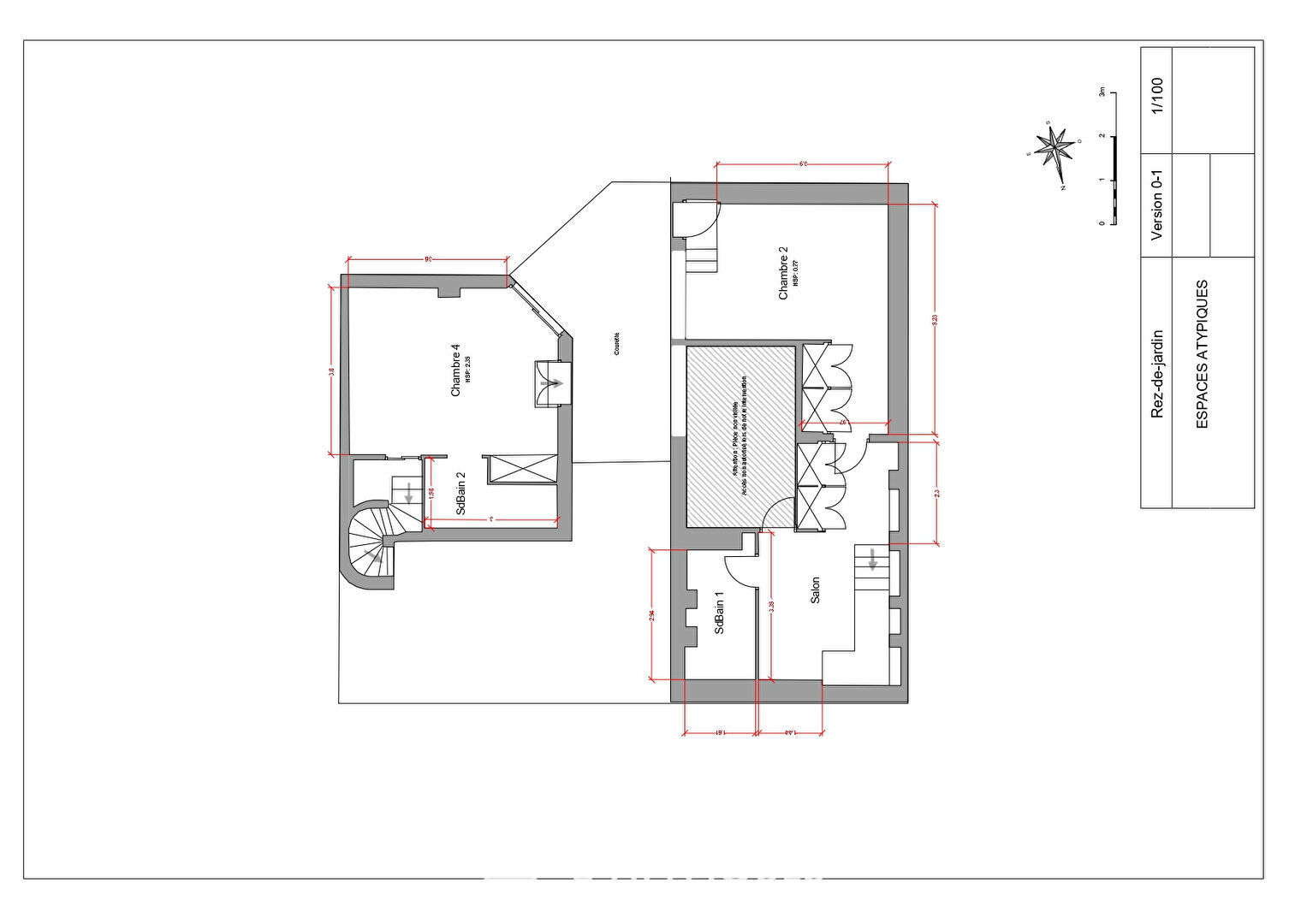 Duplex Workshop with Mixed Use and Terraces