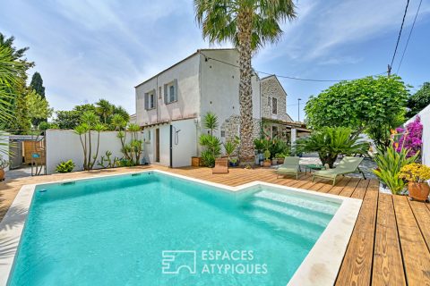 Propriété rénovée avec piscine et dépendances, au calme au coeur de ville