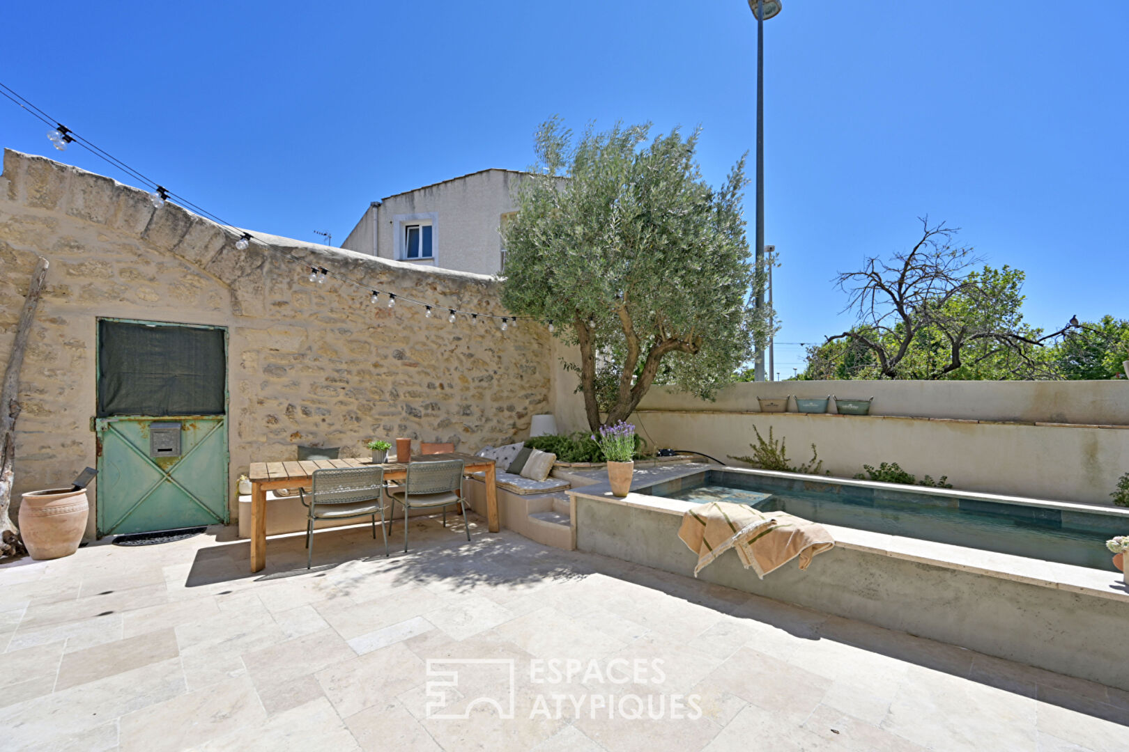 Renovated village house, private courtyard and amenities just a stone’s throw away