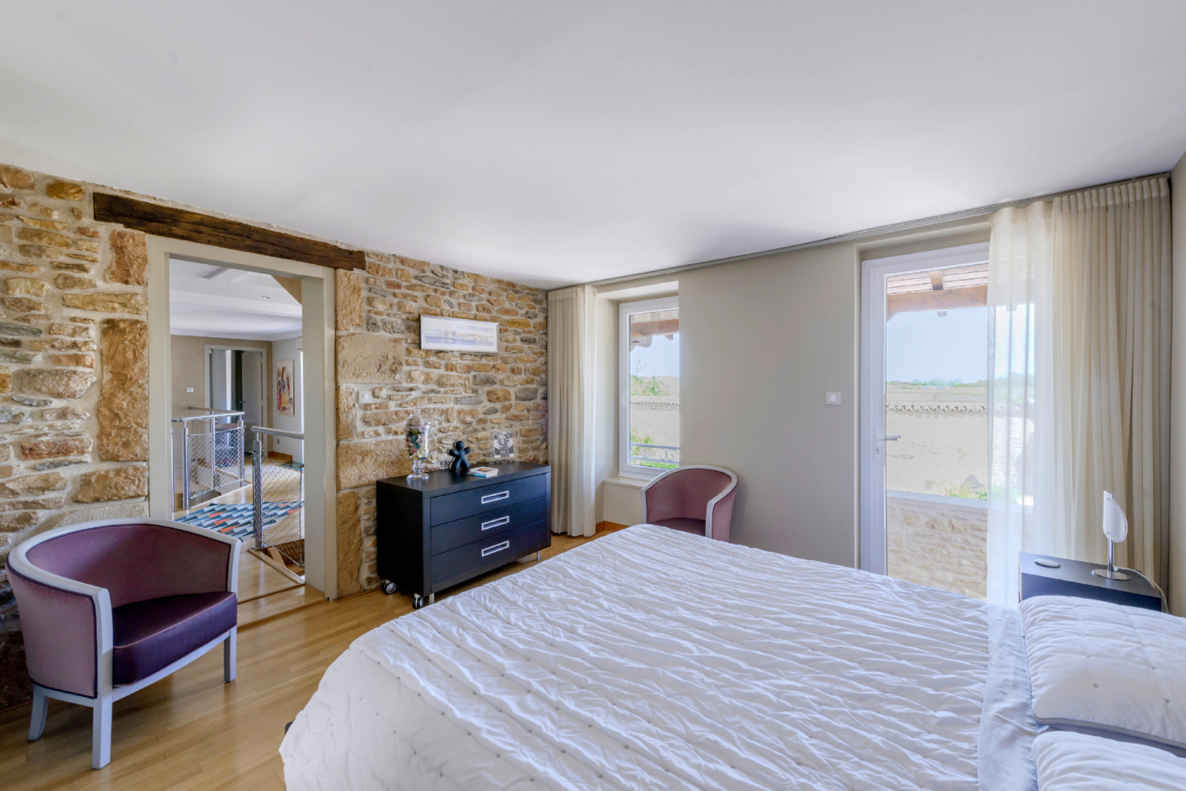 Renovated old stone farmhouse in an idylic setting with swimming pool