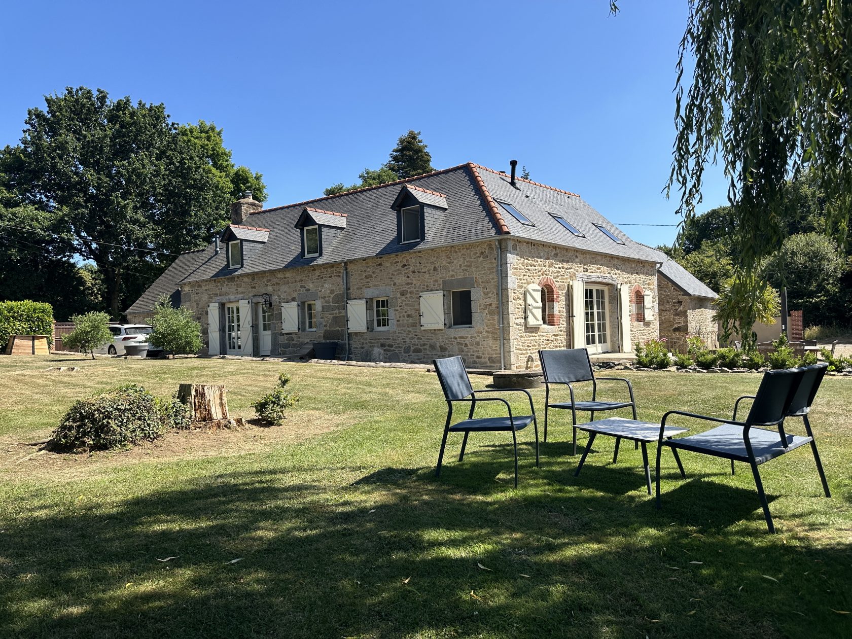 Maison de charme et sa vue sur la nature.