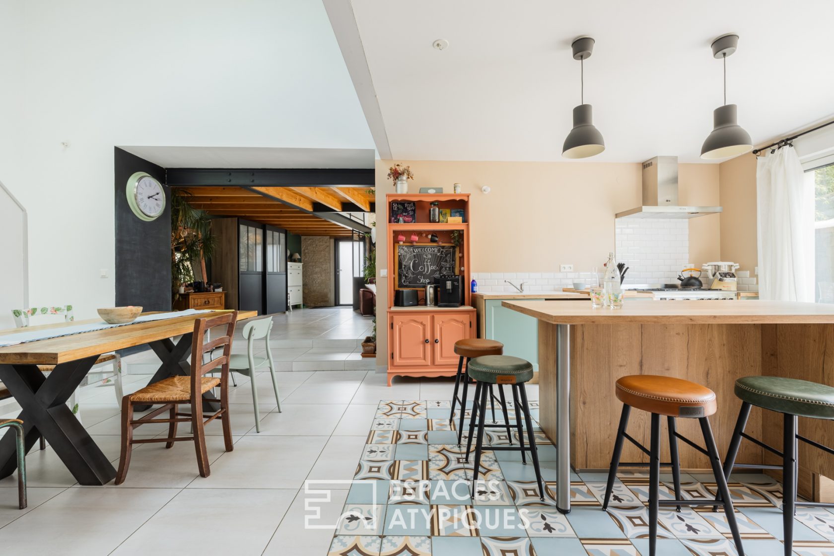 Contemporary renovation with an industrial feel