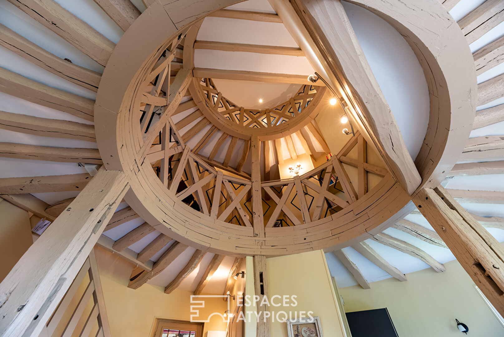 Old furnished mill in a green environment