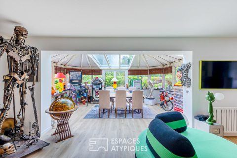 Maison lumineuse avec jacuzzi et jardin au fil de l’eau à Chevreuse