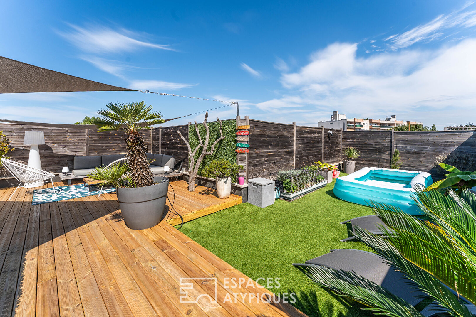 Loft with roof terrace on the edge of Plessis-Robinson