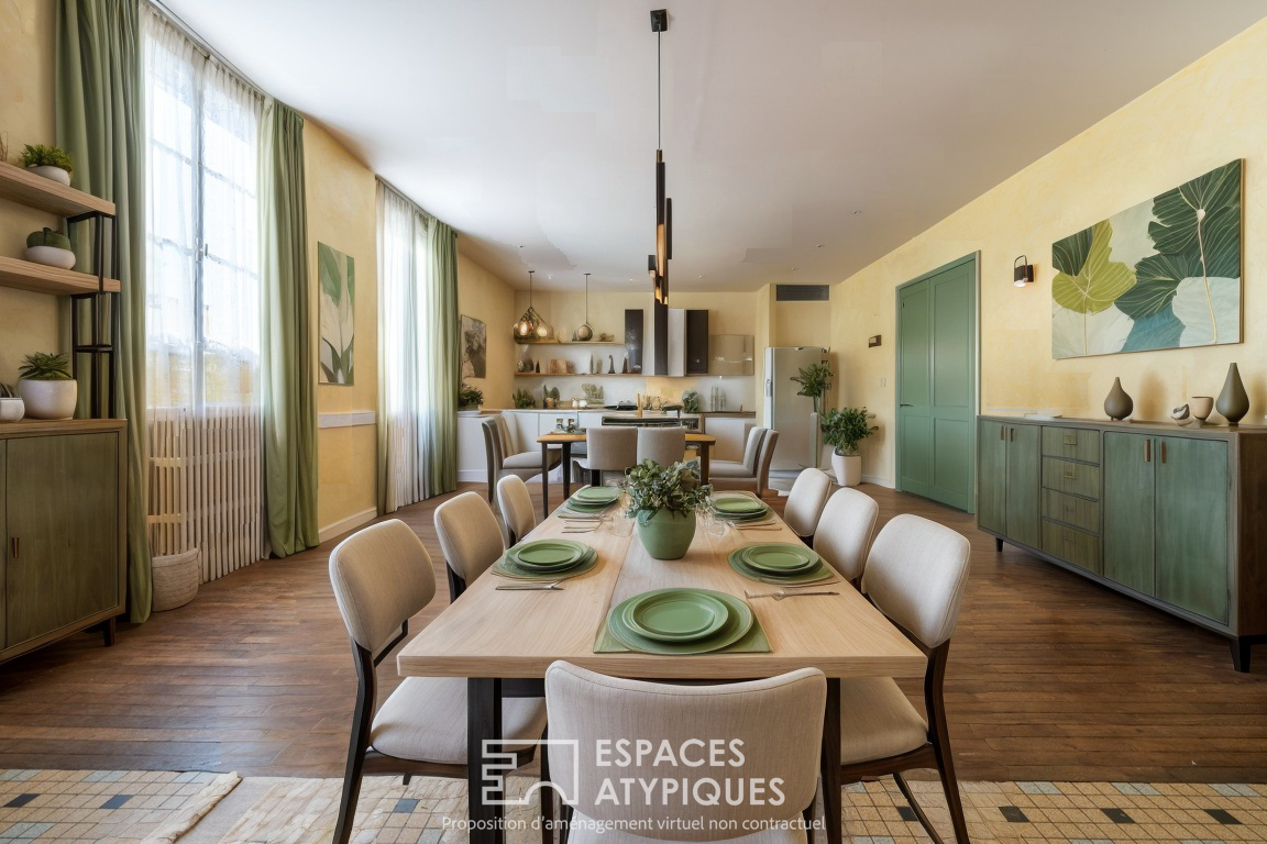 Bâtisses rares avec jardin et dépendances
