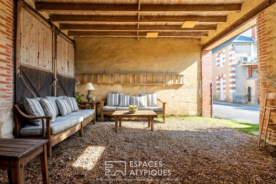 Bâtisses rares avec jardin et dépendances