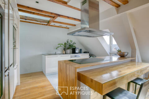 Duplex d&rsquo;exception sous les toits avec vue Cathédrale
