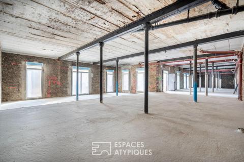 Raw loft to be converted with terrace and garden