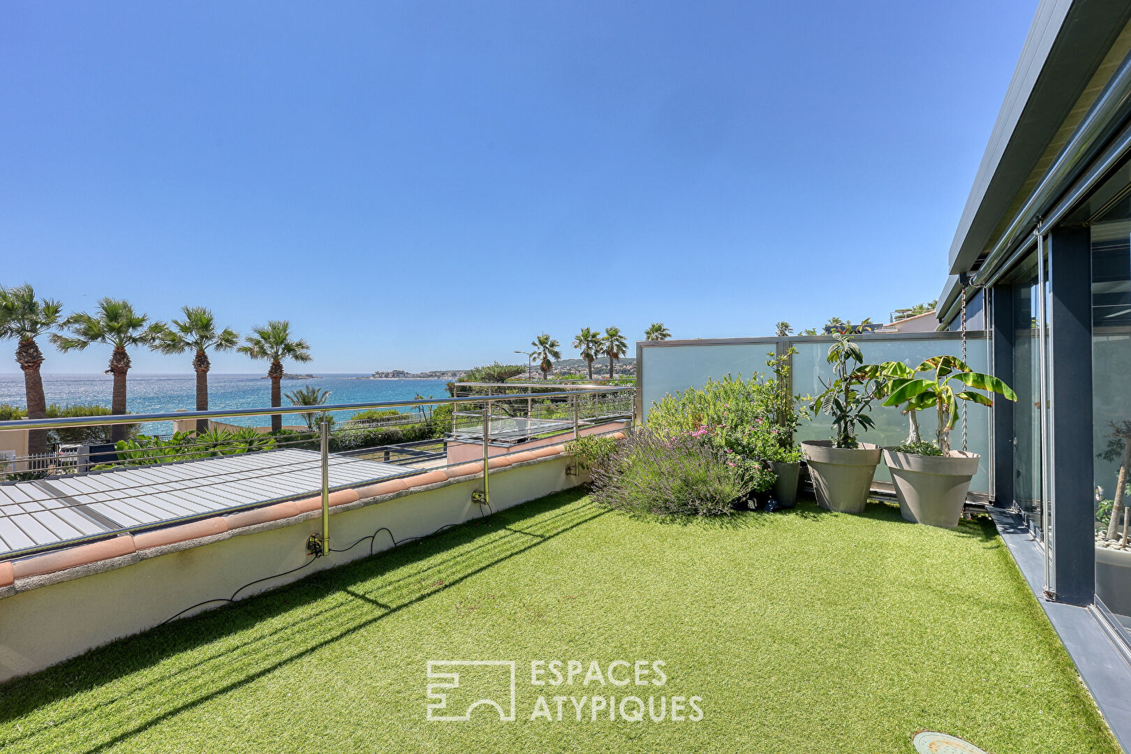 Appartement terrasse vue mer imprenable et accès plage