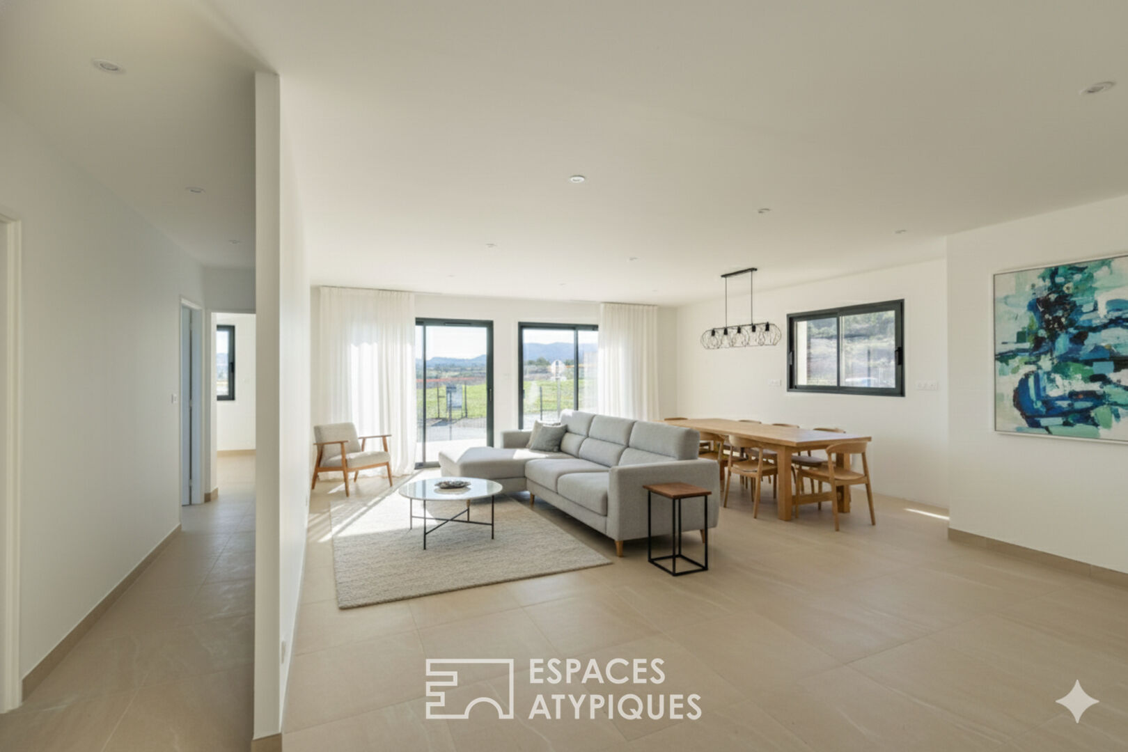 Maison neuve de plain-pied à Thézan-des-Corbières : confort moderne et cadre nature