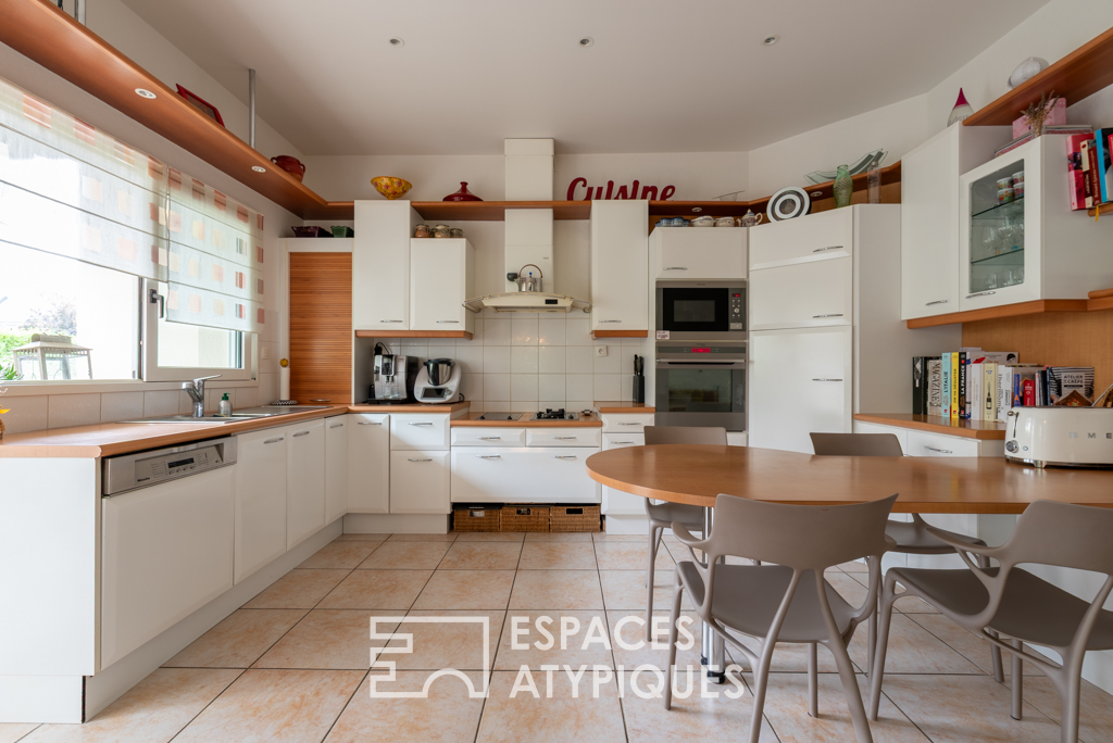 Contemporaine familiale avec vue