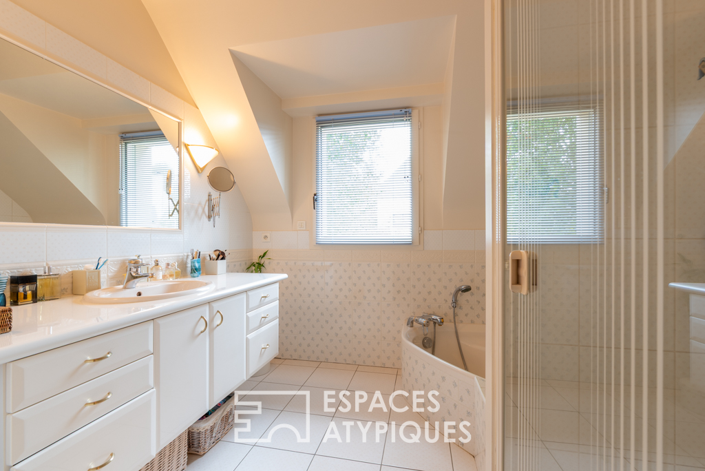 Contemporaine familiale avec vue
