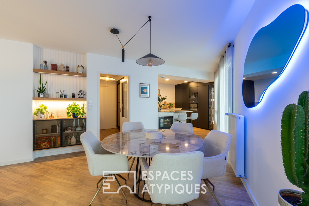 Appartement écrin contemporain en étage élevé