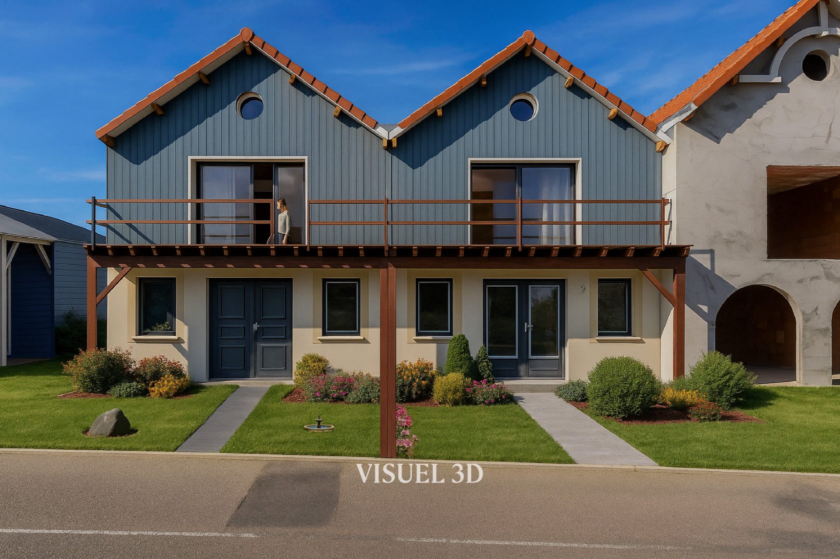 Maison neuve à l’esprit balnéaire et sa vue mer exceptionnelle