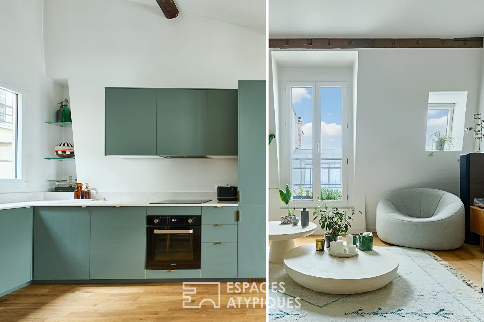 Renovated top floor – Lorette-Martyrs district