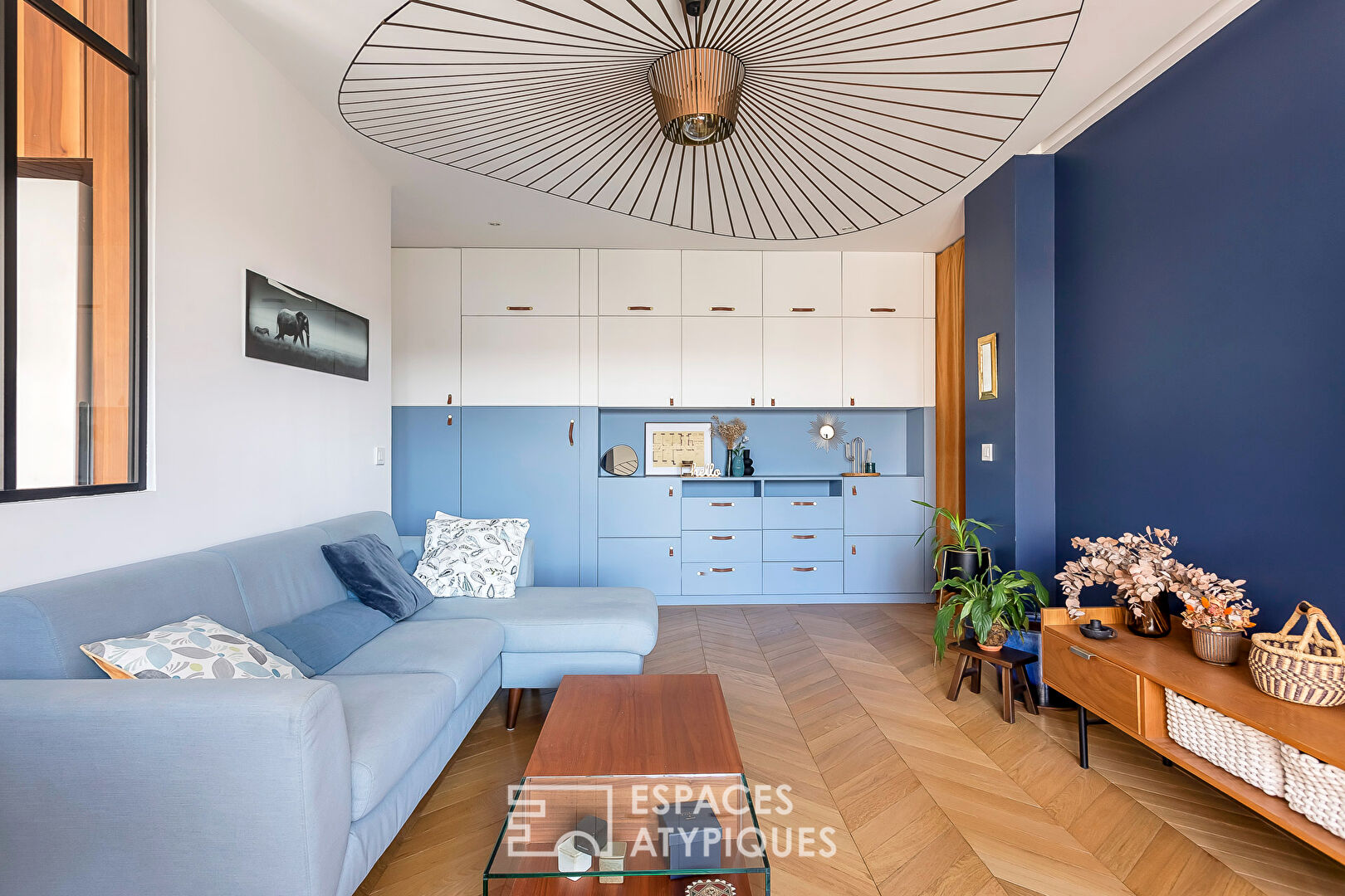 Appartement rénové par architecte avec balcon et vue dégagée