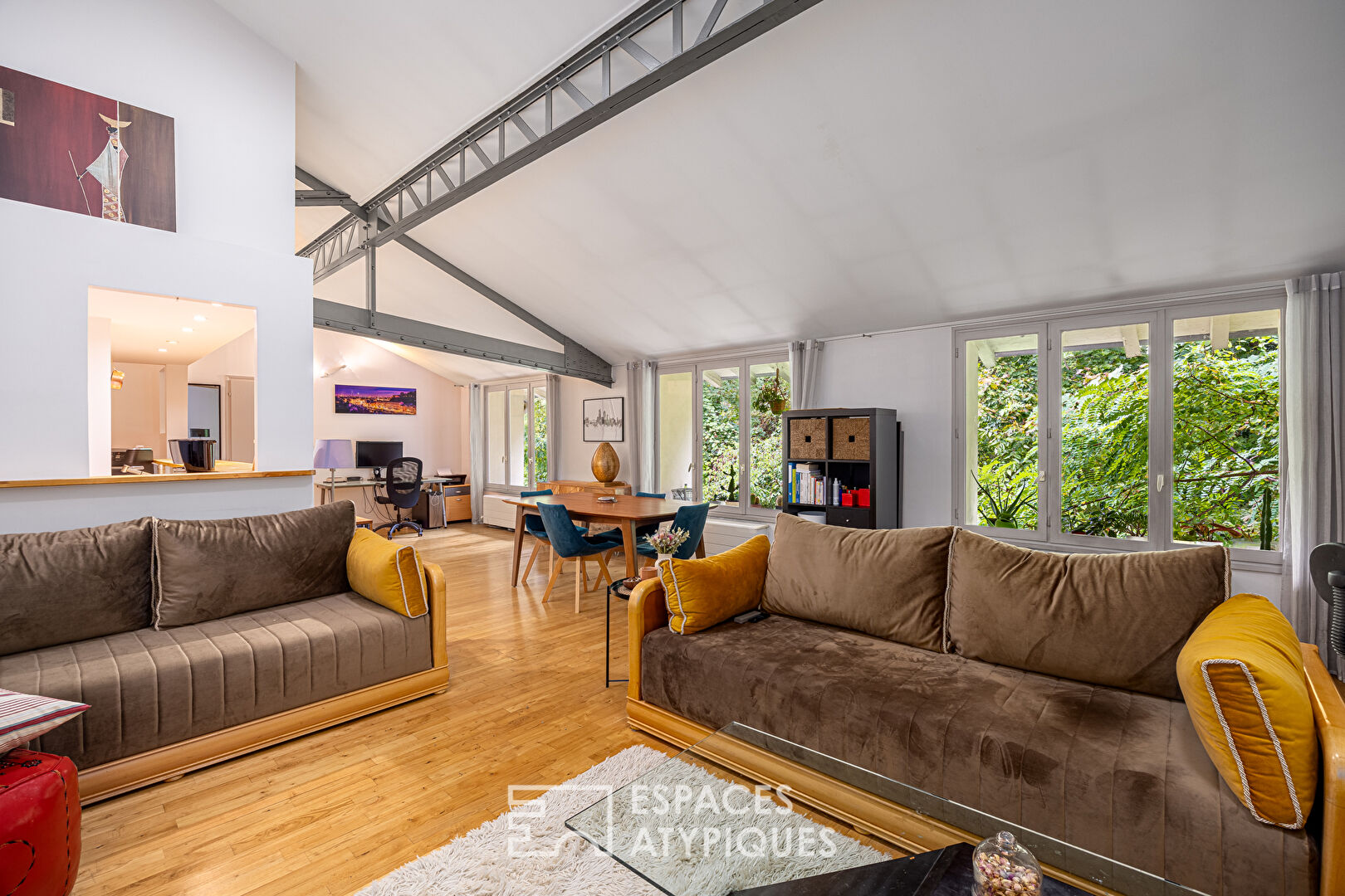 Loft en dernier étage avec vue sur la nature