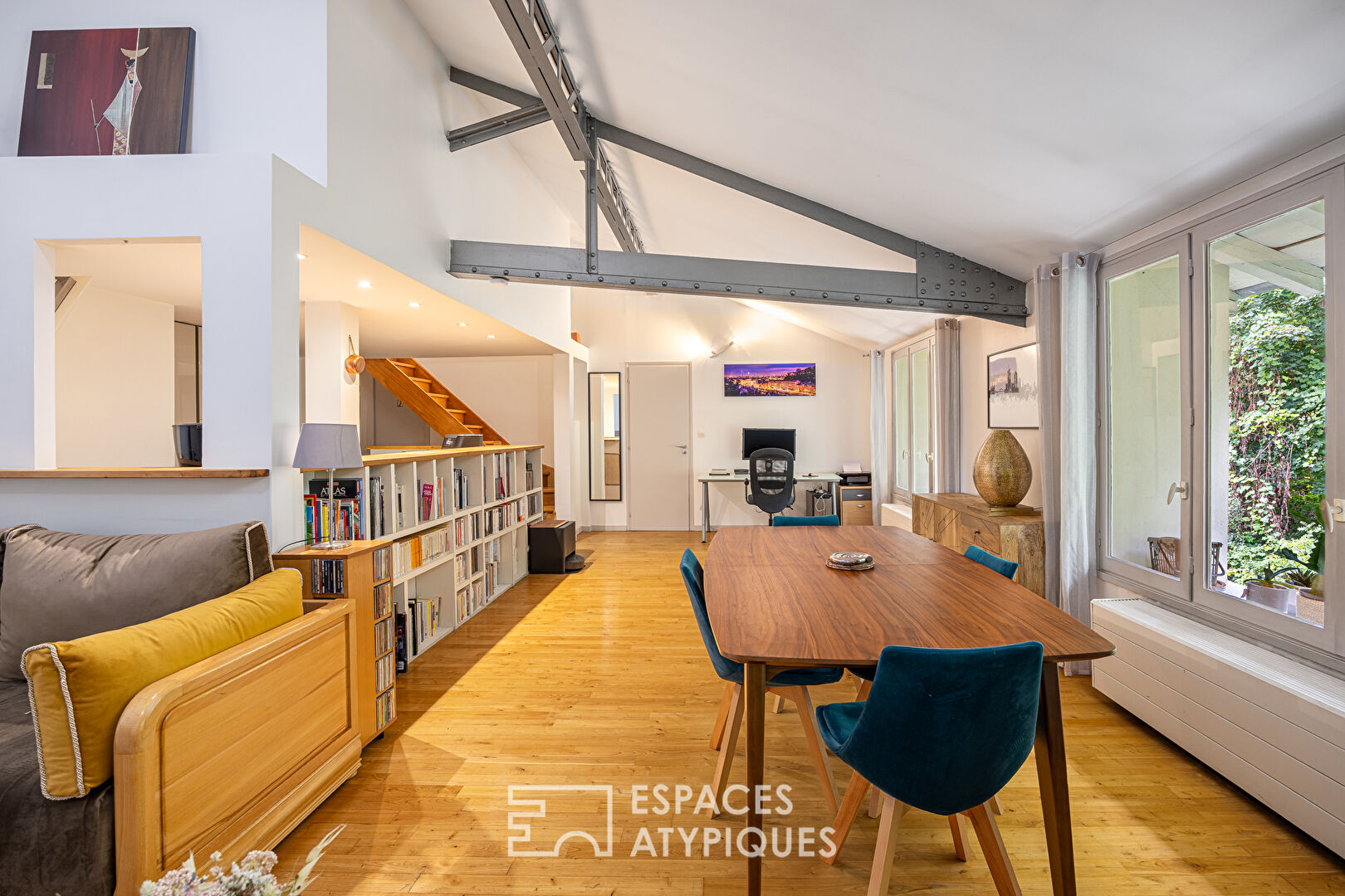 Loft en dernier étage avec vue sur la nature