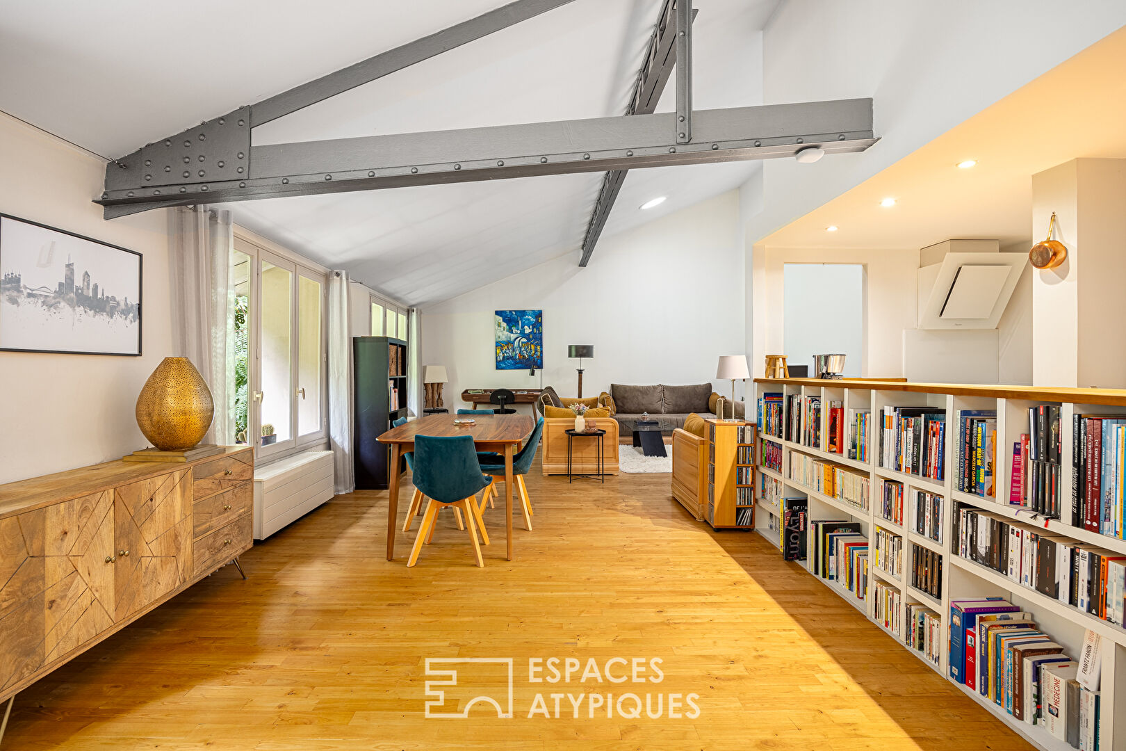 Loft en dernier étage avec vue sur la nature