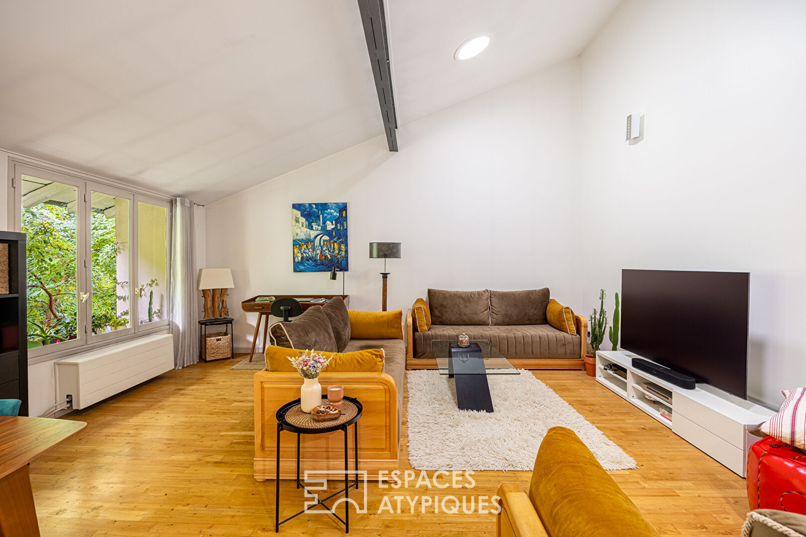 Loft en dernier étage avec vue sur la nature