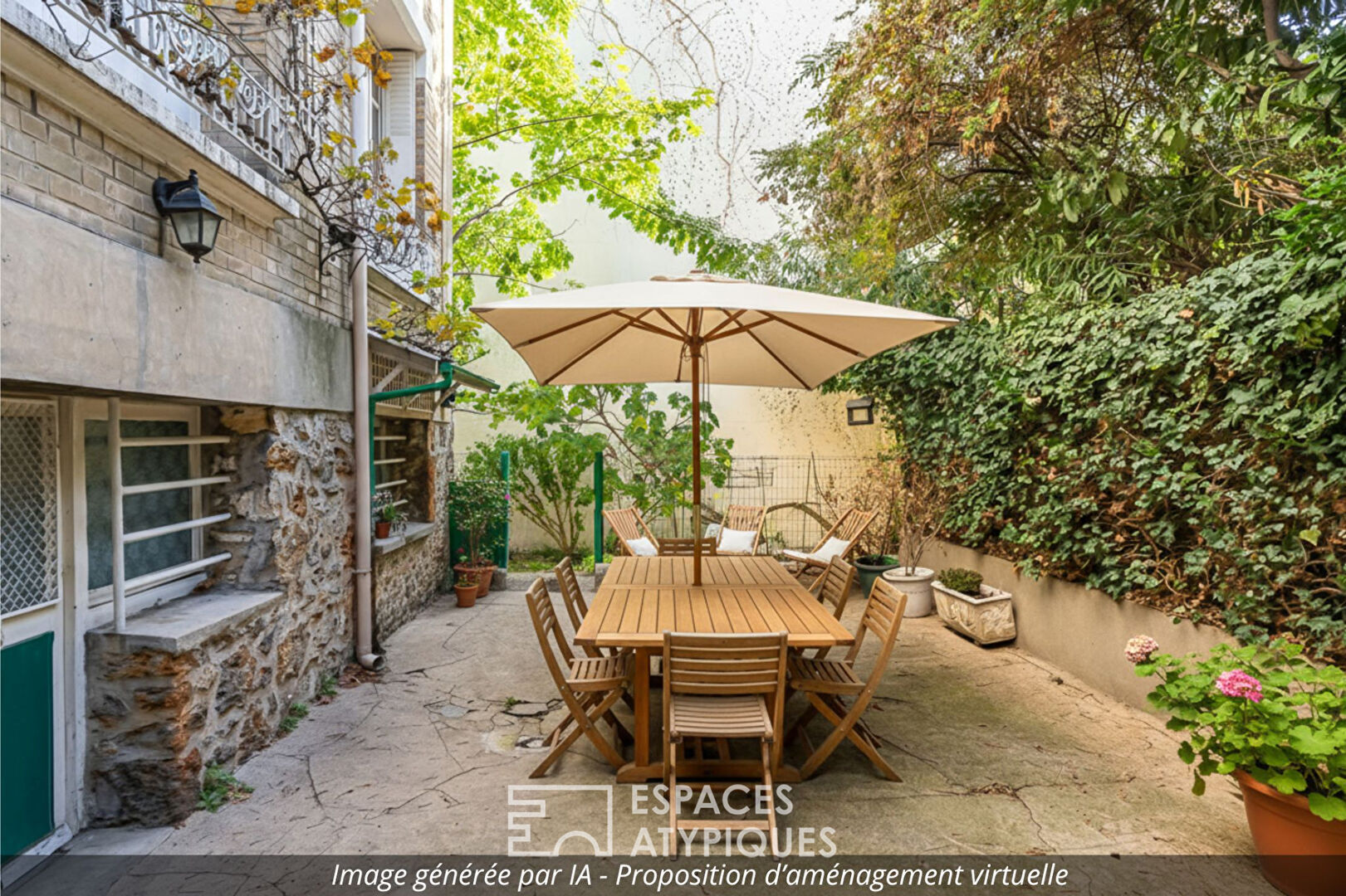 Appartement deux pièces avec terrasse commune proche Mairie d’Issy