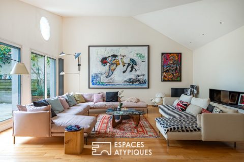 Loft contemporain familial avec patio aux perspectives spectaculaires