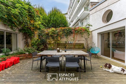 Loft contemporain familial avec patio aux perspectives spectaculaires