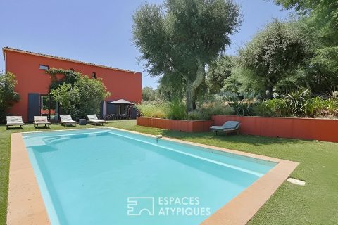 Villa esprit hacienda en bord de mer