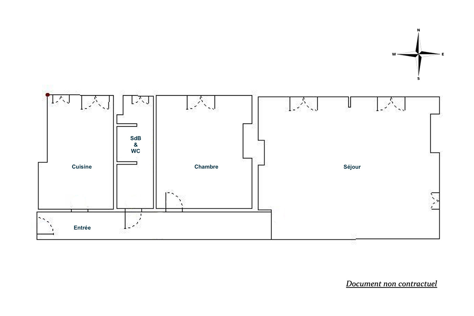 Bohemian spirit on a high floor overlooking a courtyard – Barbès-Rochechouart