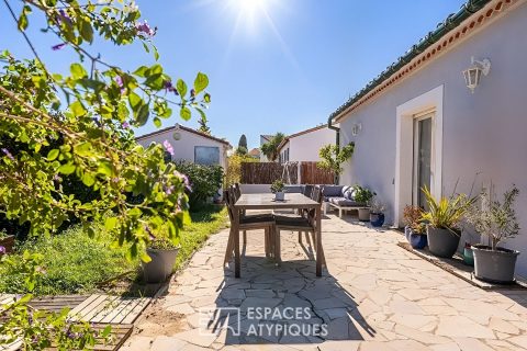 Plain-pied lumineux avec jardin paisible