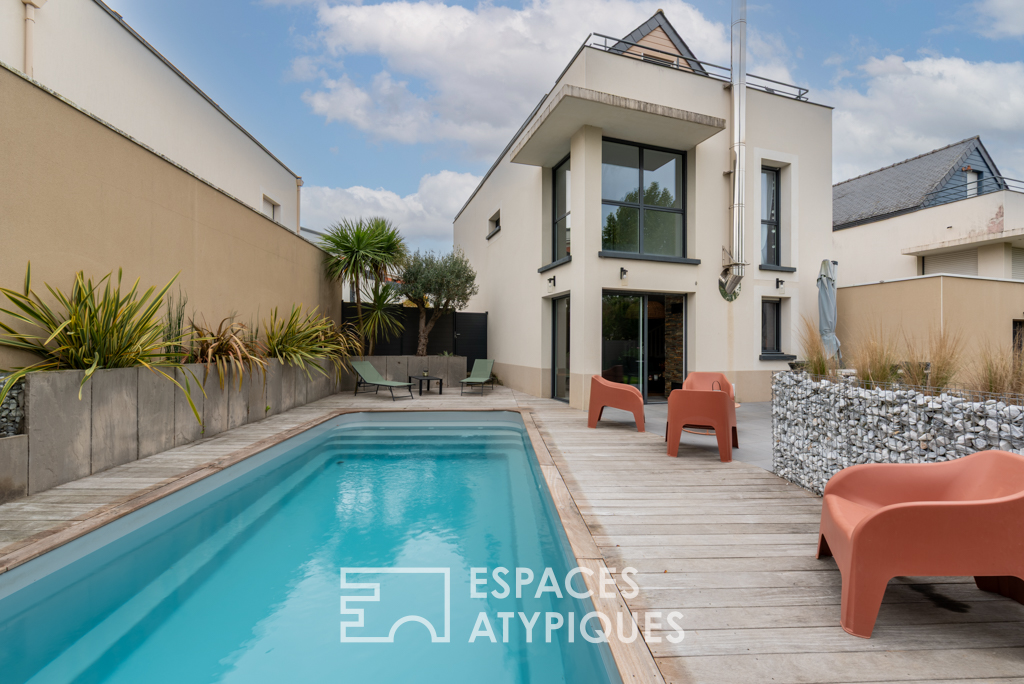 Maison contemporaine avec piscine