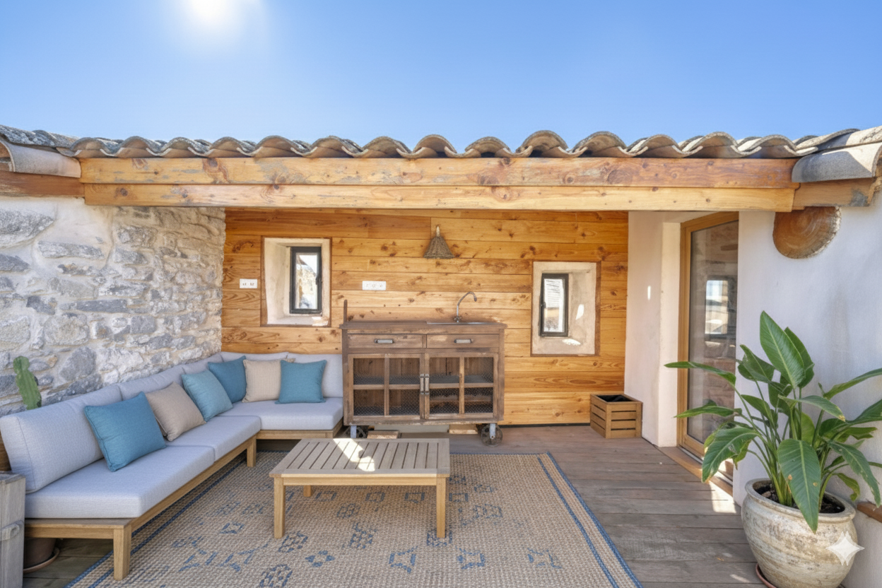 Maison de Village Historique Rénovée avec terrasse de toit