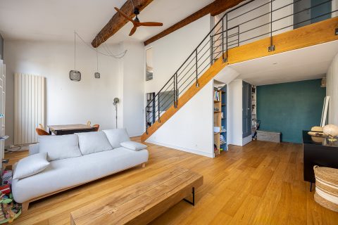 Duplex meublé et équipé avec vue Saône