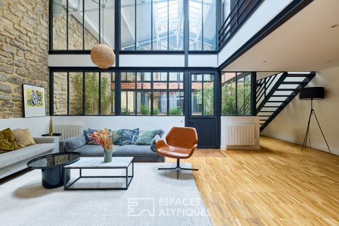 Former dance studio transformed into a mixed-use architect’s loft – Grandes Carrières