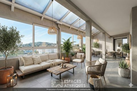 Appartement en dernier étage à moderniser