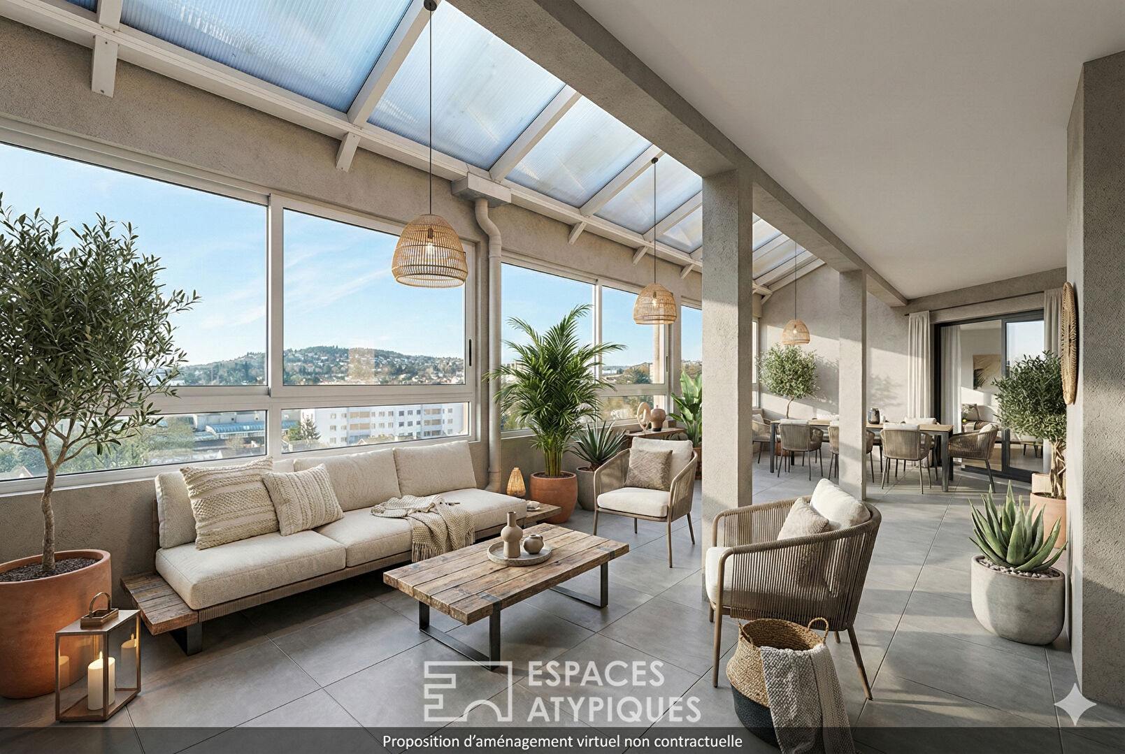 Appartement en dernier étage à moderniser