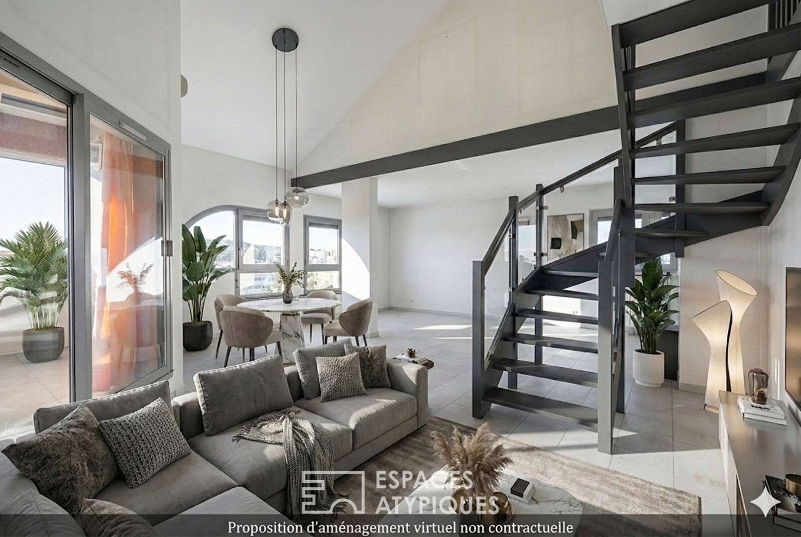 Appartement en dernier étage à moderniser