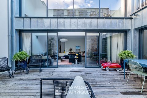 Loft familial avec double terrasse aux Chartrons