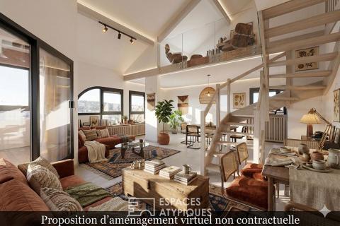 Appartement en dernier étage à moderniser