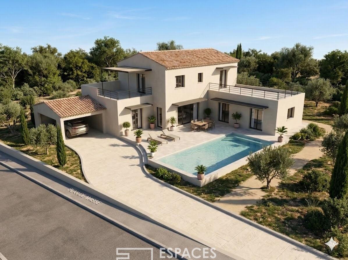 Rare plot of land, 1,300 sqm, with building permit