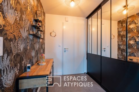 Lumineuse contemporaine familiale et son jardin paysagé